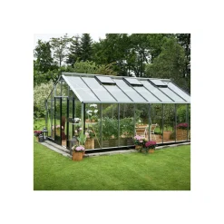 New Juliana GARTNER EKSKL. SOKKEL DRIVHUS 3 MM HÆRDET GLAS HELE BANER ALU 21,4 M2