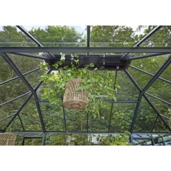 Juliana GRAND OASE DRIVHUS 3 MM HÆRDET GLAS HELE BANER ANTRACIT 25,6 M2