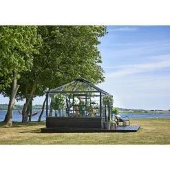 Best Juliana GRAND OASE MUR ORANGERI 3 MM HÆRDET GLAS HELE BANER ANTRACIT 13 M²