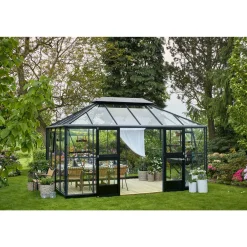 Online Juliana GRAND OASE ORANGERI 3 MM HÆRDET GLAS HELE BANER ANTRACIT 13 M²