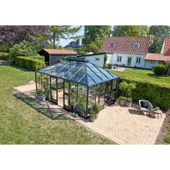Best Juliana GRAND OASE ORANGERI 3 MM HÆRDET GLAS HELE BANER ANTRACIT 18,8 M2
