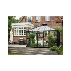 Best Juliana OASE DRIVHUS 3 MM HÆRDET GLAS HELE BANER ANTRACIT 13,5 M2