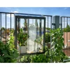 Clearance Juliana URBAN BALCONY VÆGDRIVHUS 4 MM HÆRDET GLAS HELE BANER SORT 0,16 M²