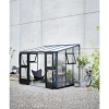 New Juliana VERANDA VÆGDRIVHUS 3MM HÆRD GLAS HELE BANER,10MM POLYTAG ANTRACIT 6,6 M2