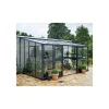 Clearance Juliana VERANDA VÆGDRIVHUS 3MM H. GLAS HELE BANER,10MM POLYTAG ANTRACIT 12,9 M2