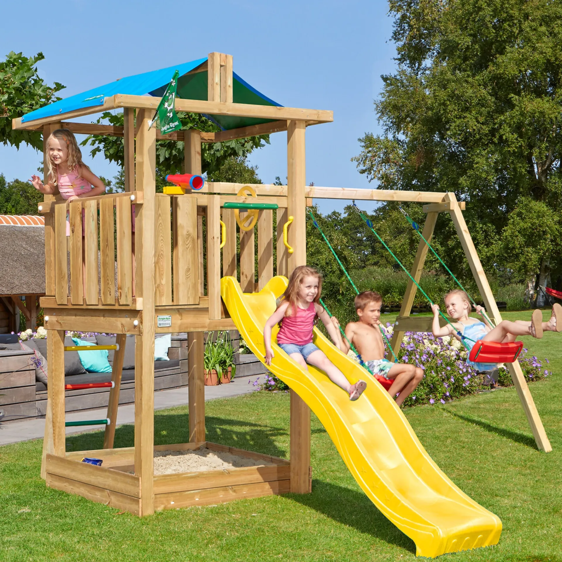 New Jungle Gym HUT LEGETÅRN NATUR TRÆ