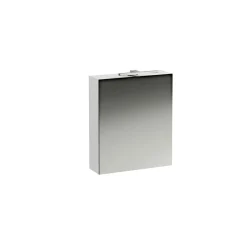 Outlet Laufen BASE SPEJLSKAB HØJREHÆNGT M. LYS OG STRØMUDTAG EU IP 44 HVID 60 X 70 CM