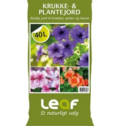 Hot Leaf KRUKKE- OG PLANTEJORD 40L