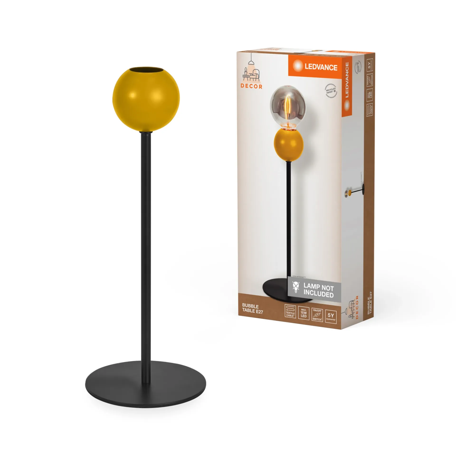 Best LEDVANCE DECOR BUBBLE BORDLAMPE MULTIFARVET 43,3 CM