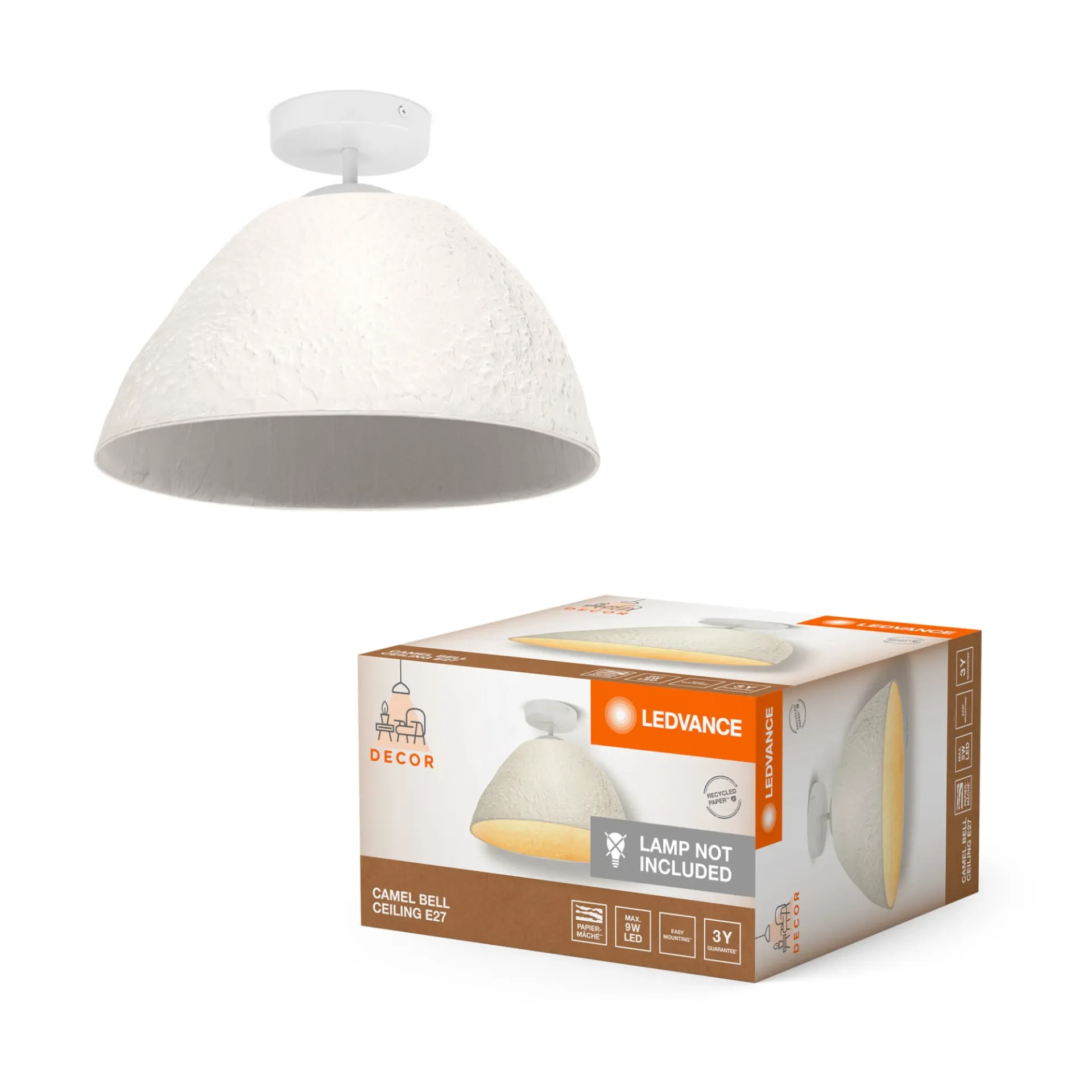 Online LEDVANCE DECOR CAMEL LOFTLAMPE HVID 38,2 CM