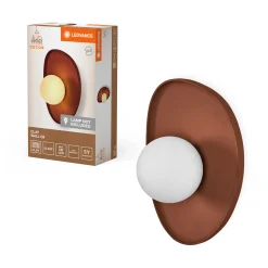 Sale LEDVANCE DECOR CLAY VÆGLAMPE BRUN