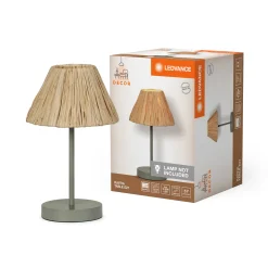 Hot LEDVANCE DECOR RAFFIA GULVLAMPE BRUN/GRØN 28,3 CM