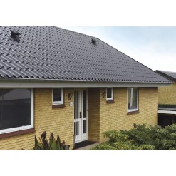 Lindab TOPLINE 40 TAGPLADE SORT POLYESTER