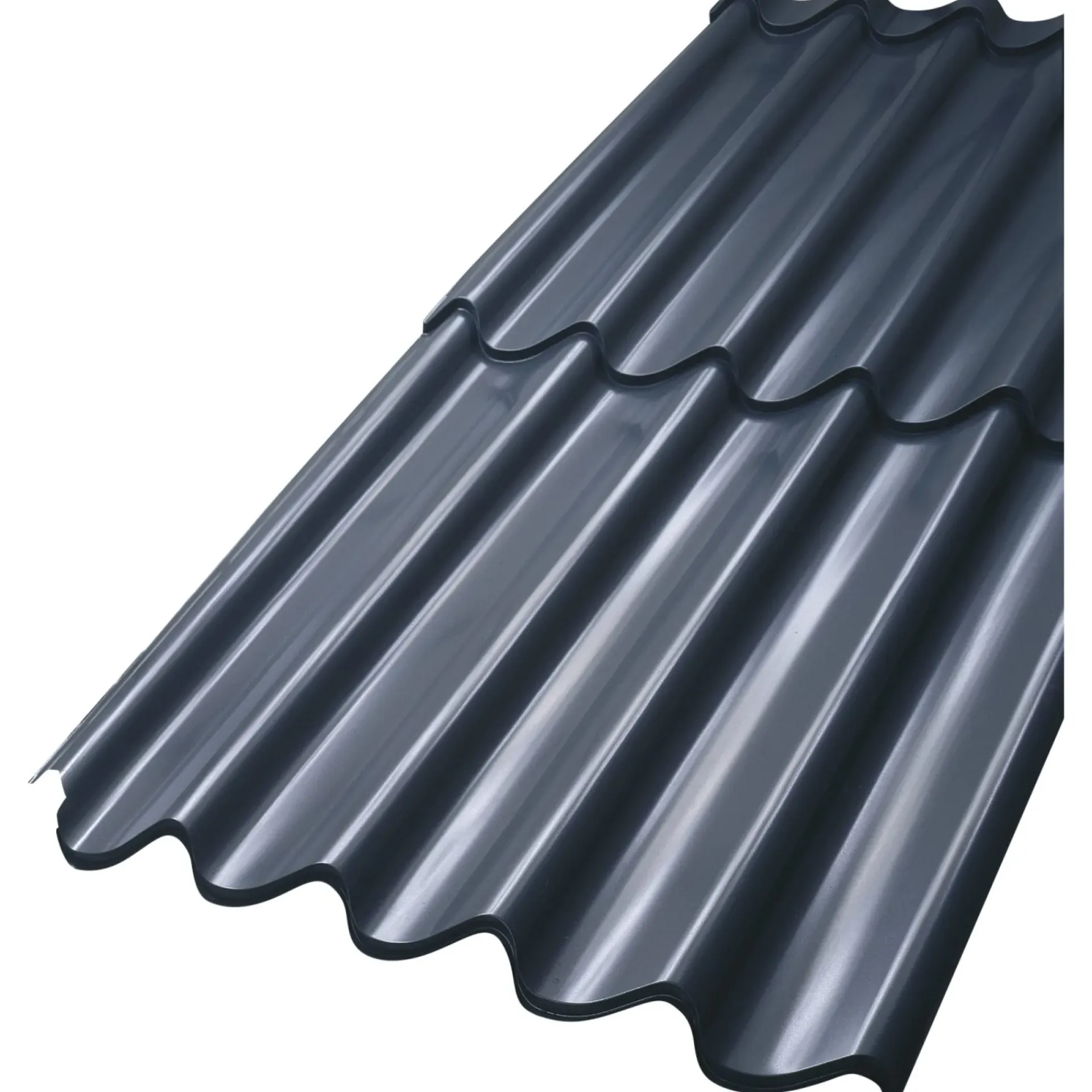 Lindab TOPLINE 107 TAGPLADE SORT POLYESTER