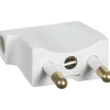 Outlet LK 2 STK. STIKPROP HVID FLAD VINKEL U/ JORD