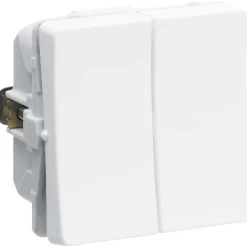 Clearance LK Fuga 1 MODUL, DOBBELT ALM. KRONE AFBRYDER HVID