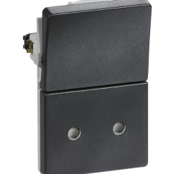New LK Fuga 1,5 MODUL STIKKONTAKT M/AFBRYDER KOKSGRÅ U/JORD