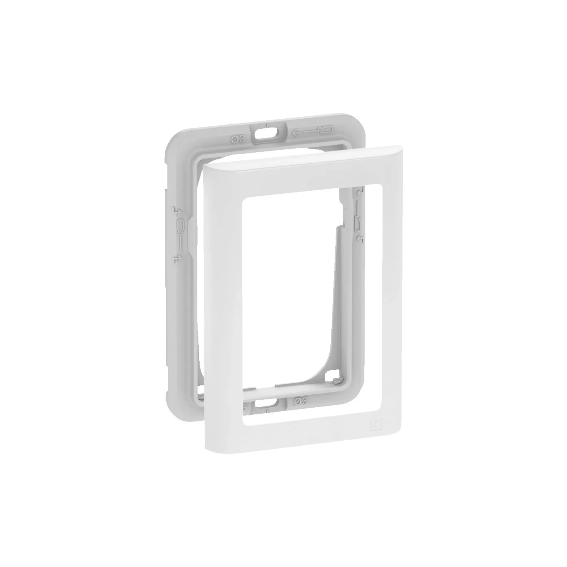 LK Fuga SOFT 63 RAMME INKL. TEKNISK RAMME HVID 1 1/2 MODUL