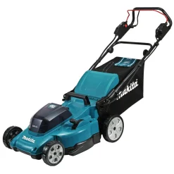 Hot Makita DLM481PT2 PLÆNEKLIPPER AKKU 2 X 18V MED BATTERI OG LADER