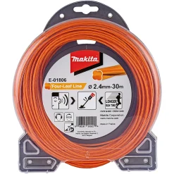 Clearance Makita FOUR-LEAF E-01806 ORANGE TRIMMERTRÅD