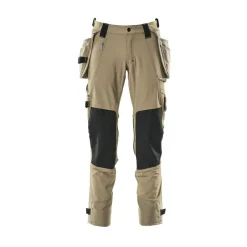 Discount Mascot ADVANCED 17031 BUKS MED KNÆ- OG HÆNGELOMMER 82C58 LYS KHAKI