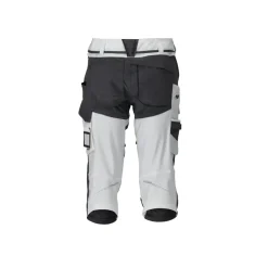 Best Mascot CUSTOMIZED 22249 KNICKERS MED KNÆLOMMER C44 HVID/STENGRÅ