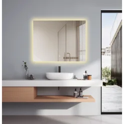 Clearance Milobad CL34 MED LED-LYS SPEJL 70X90