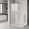 Best Milobad MESSING PROFIL BRUSEVÆG KLART GLAS 90 CM