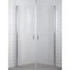 Outlet Milobad 90X90X195CM BUET BRUSEHJØRNE FROST 90 CM
