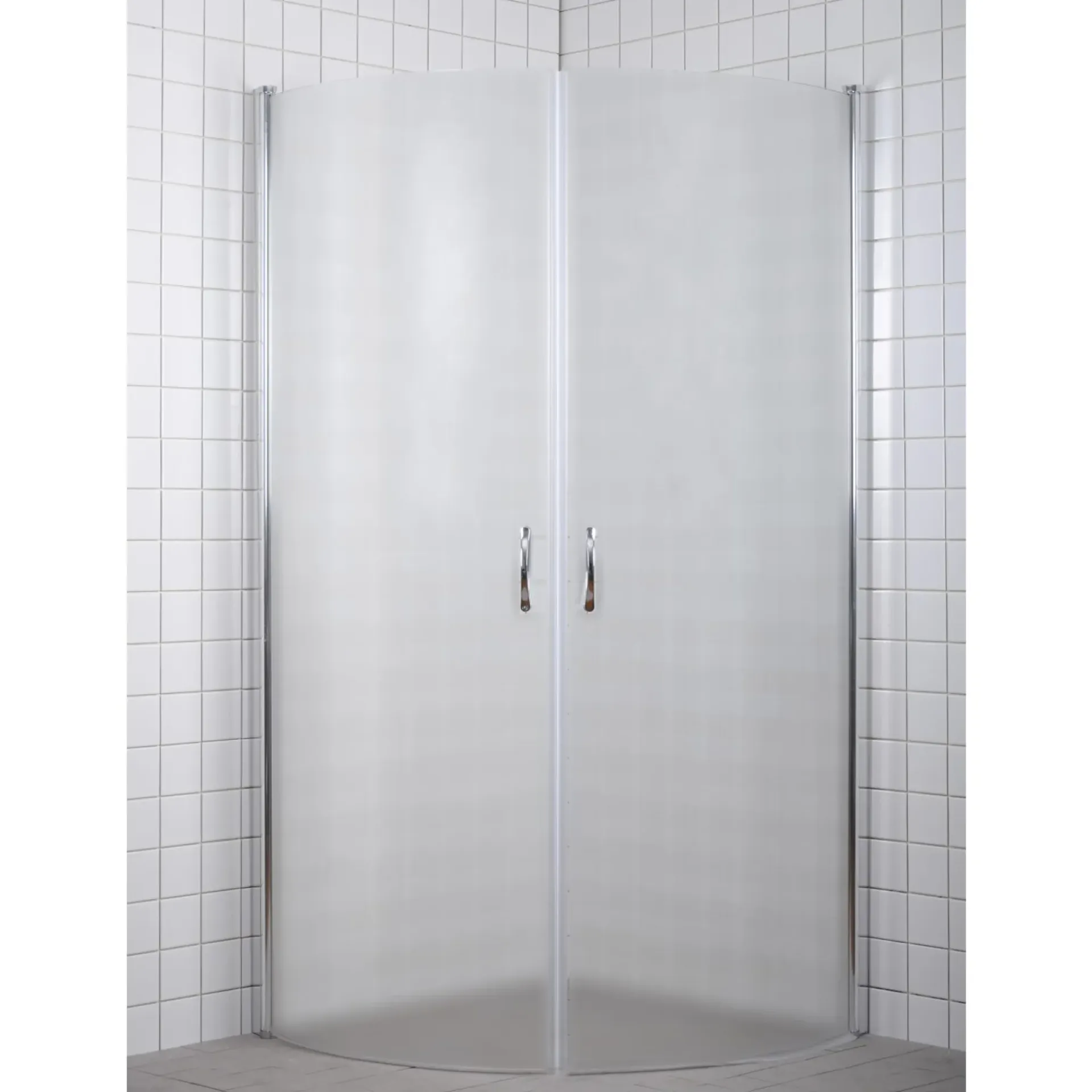 Outlet Milobad 90X90X195CM BUET BRUSEHJØRNE FROST 90 CM