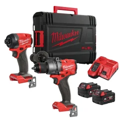 Discount MILWAUKEE M18 FPP2A3-502X SKRUEMASKINESÆT AKKU MED BATTERI OG LADER