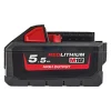 New MILWAUKEE M18 HB5.5 BATTERI 18V 5,5 AH 1 STK