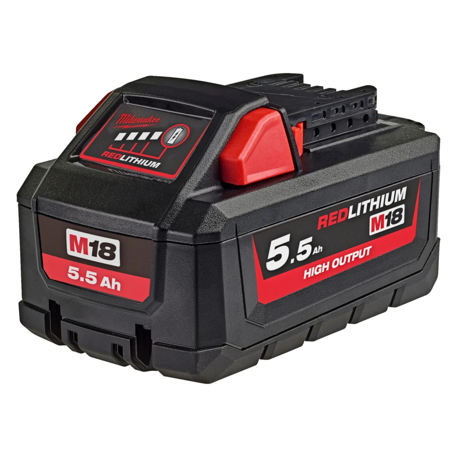 New MILWAUKEE M18 HB5.5 BATTERI 18V 5,5 AH 1 STK