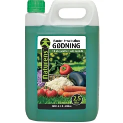 Outlet NATURENS PLANTE- OG VÆKSTHUSGØDNING 2,5 L