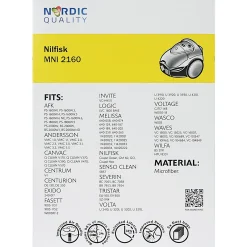 Sale Nordic Quality MNI 2160 STØVSUGERPOSE 5 STK.