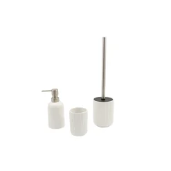 Clearance Nortiq 3 DELE SÆBEDISPENSER MAT HVID