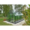 Discount Outrium DRIVHUS INKL. SOKKEL 3 MM HÆRDET GLAS HELE BANER SORT 9,9 M2