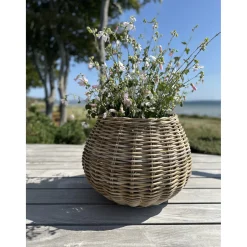 Sale Outrium INDO SÆT Á 2 STK. HAVEKRUKKE KUBO RATTAN NATUR 29X58X43