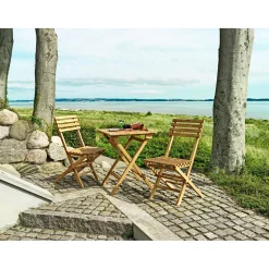 Outlet Outrium MALANG MED 2 STOLE CAFESÆT TEAK