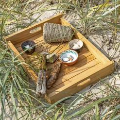 Outlet Outrium SERVERINGSBAKKE NATUR TEAK