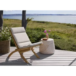 Clearance Outrium SYROS FOLDEBAR LOUNGESTOL TEAK