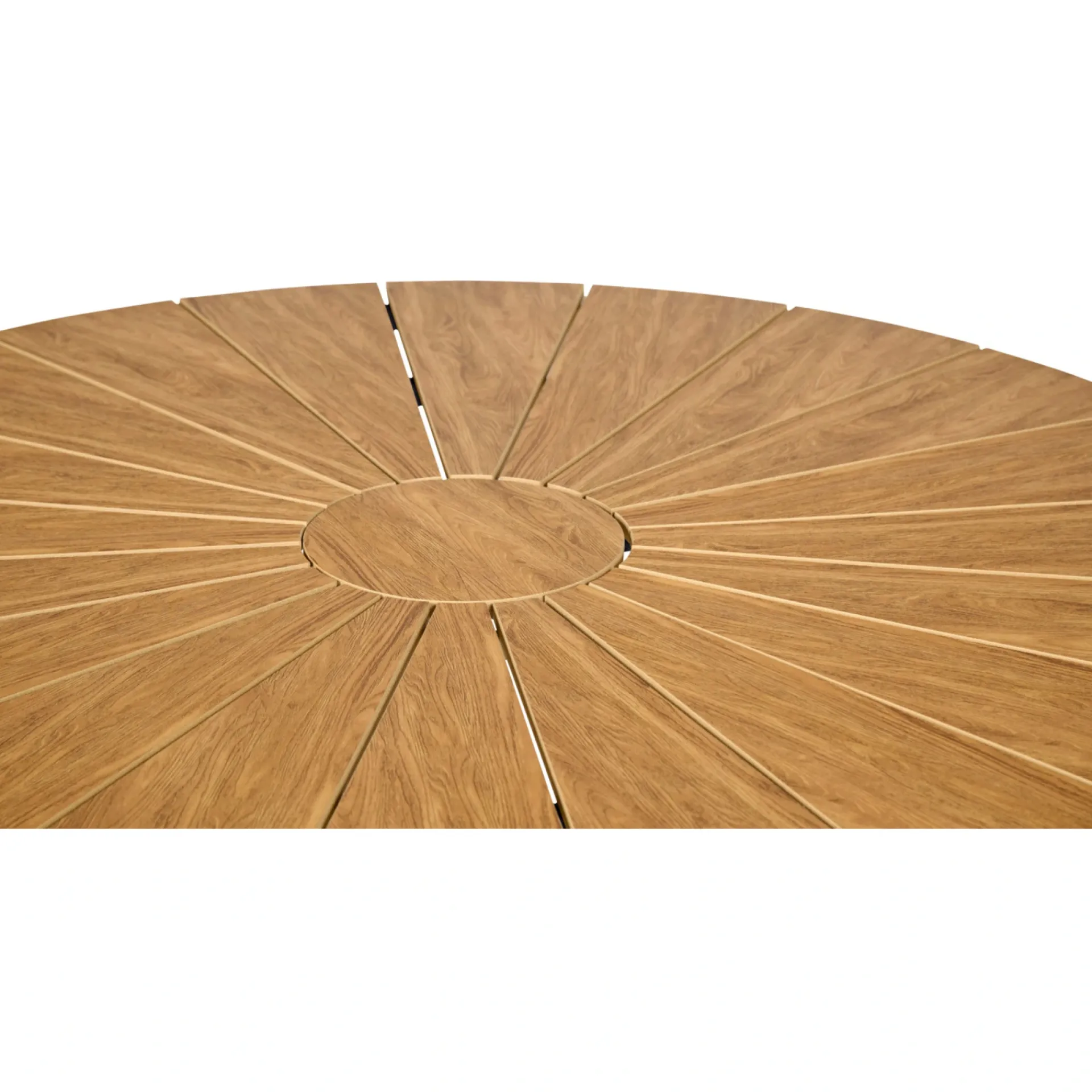 Best Outrium TAVIRA Ø120 CM HAVEBORD SORT/TEAK LOOK