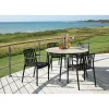 Hot Outrium TAVIRA/MURCIA BORD + 4 STOLE HAVEMØBELSÆT NATUR/SORT