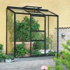 Discount Outrium VÆGDRIVHUS 3 MM DELT GLAS SORT 1,3 M2