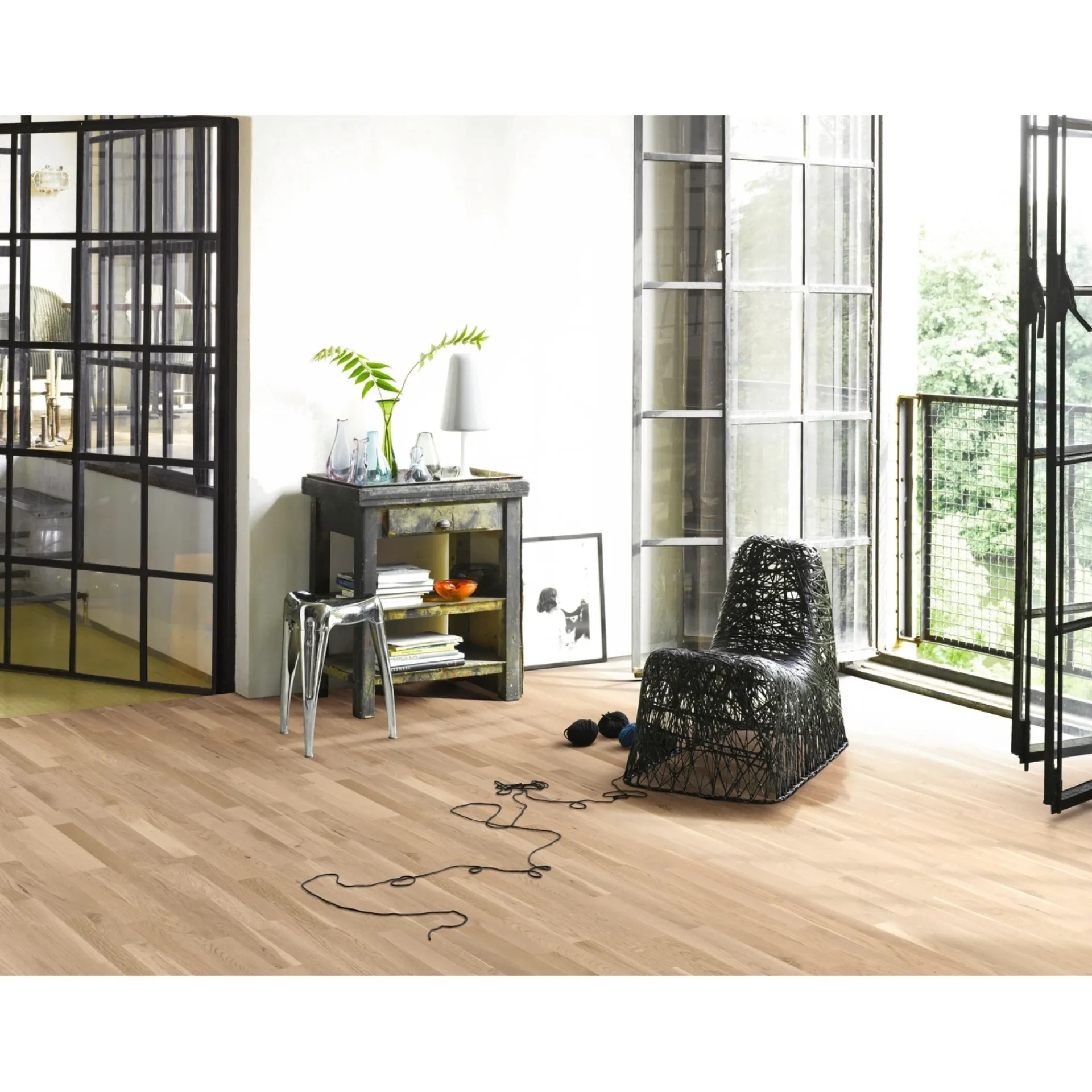 Best Parador CLASSIC 3060 3-STAVS PARKETGULV EG HVID MATLAK
