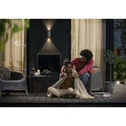 Outlet Philips BUXUS UDENDØRS VÆGLAMPE RUSTFRIT STÅL 5W