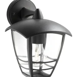 Philips CREEK NED U/SENSOR UDENDØRS VÆGLAMPE SORT 60W