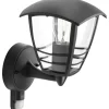 Philips CREEK OP M/SENSOR UDENDØRS VÆGLAMPE SORT 60W