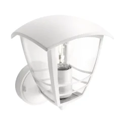 Clearance Philips CREEK OP U/SENSOR UDENDØRS VÆGLAMPE HVID 60W