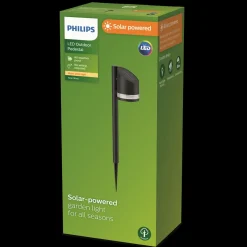 New Philips FYVE SOLCELLE BEDLAMPE SORT 28,4 CM
